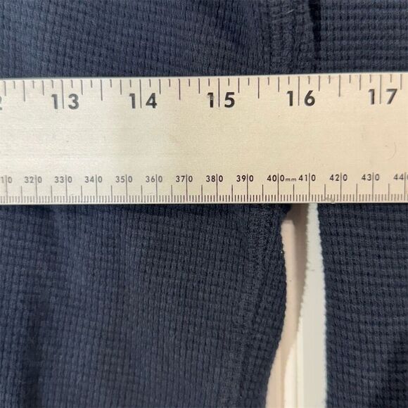 2K Hollister SoCal Navy Waffle Knit Thermal Long Sleeve Shirt Men’s L Retro Prep - Picture 4 of 6